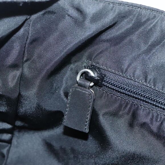 Prada Triangle Logo Black Synthetic Tote Bag (Pre-Owned) - Picture 11 of 16